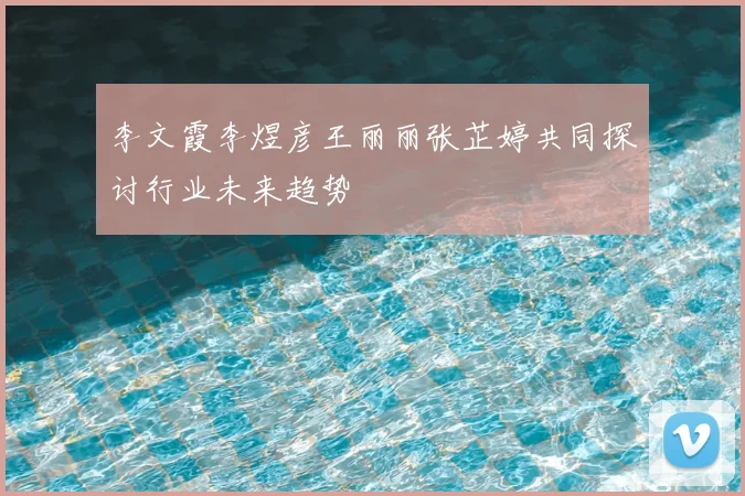 李文霞李煜彦王丽丽张芷婷共同探讨行业未来趋势